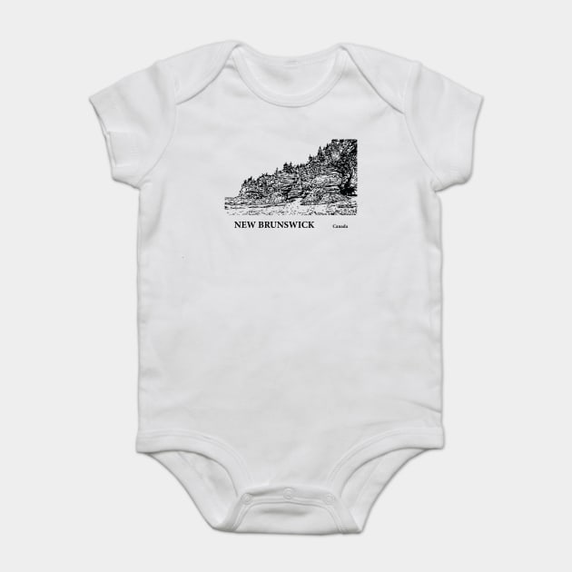 New Brunswick Canada Baby Bodysuit by Lakeric